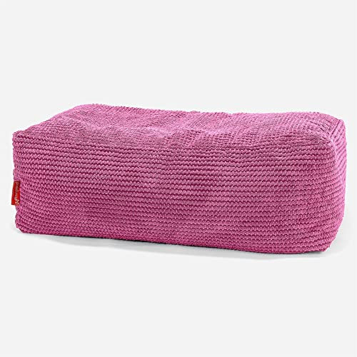 Lounge Pug, Groß Fußhocker Pouf, Pom-Pom Pink