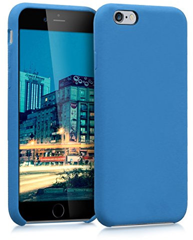 kwmobile Case Compatible with Apple iPhone 6 / 6S Case - TPU Silicone Phone Cover with Soft Finish - Blue