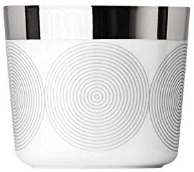 Fürstenberg - Sieger Design - Champagnerbecher, Becher, Kaffeebecher - Sip of Platin - Greta Circles - Porzellan, echtes Platin - 300 ml