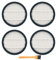 WuYan Zubehörfilter für Xiaomi Deerma VC40 Staubsauger mit Griff, inkl. 4 Hepa-Filter, 1 Reinigungsbürste