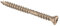 Vis terrasse 5x60 mm double filet brune marron inox A4 par 200