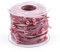 ANCLLO Chiffonband mit künstlichen Perlen, Rosa