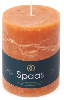 Spaas Rustikale Stumpenkerze 80/110 mm 65St. - orange