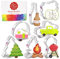 Ausstechformen zum Vatertag, 7-teiliges Set, Ausstechformen von Ann Clark USA, Camper, Lagerfeuer, Grill, Kiefernbaum, Bier-/Limonadenflasche und mehr