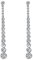 Dangly Drop Ohrringe - Lange Kette Statement Ohrringe Mit Strass Kristallen für Damen, Braut, Hochzeit, Party, Hängende Ohrringe