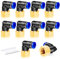 ERGAOBOY 10pcs 8mm diamètre extérieur du manchon de carte x 1/4 BSP femelle coude raccord de poussée, raccord de manchon de carte à joint actif pneumatique (plf8-02)