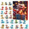 Adventskalender 2024 Weihnachten,2D-Acryl-Anhänger Drachen Adventskalender für Kinder,Frauen Halloween Adventskalender