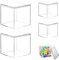 Acrylbox Mit Deckel, 4 Stück Transparent, Für Präsentationen, Würfel Geschenkbox Durchsichtig Set, Quadratische Box, Für Schmuck Figuren Süßigkeiten (10/8cm)