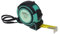 Cinta métrica 5m x 19mm con bloqueo, enganche magnético y clip para cinturón cinta métrica ergonómica con revestimiento antideslizante negro/verde