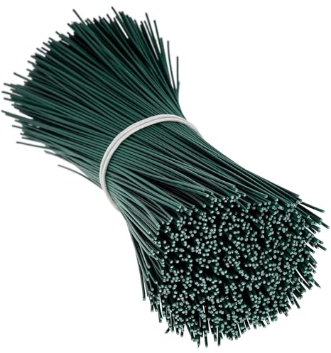 Didiseaon 1000pcs Reusable Twist Bread Ties Twisted Ties for Office and Home Flexible Binding and Support Rubber Iron Plant Branch Fixing Cord Organizer