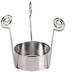 Teelichthalter 3 armig Silber für Glas mit Deckel 7 cm - 2 Stück (ZK-711)
