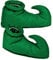 Horror-Shop Gartenzwerg & Elf Schuhüberziehen Grün als Kostümzubehör für Fasching