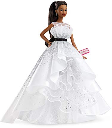 Barbie FXC79 Fashionistas Puppe im schwarzweiß Karierten Rock, Puppen Spielzeug ab 6 Jahren