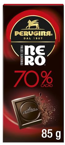 Perugina Nero Fondente Extra 70% Tavoletta di Cioccolato Fondente con 70% di Cacao 85 g