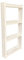 simpa Multi 4-Tier Purpose Kitchen, Bathroom & Household Narrow Storage Unit - Matt White - 102cm (H) x 55cm (W) x 11cm (D) - Quick & Easy Assembly Instructions Provided