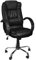 MT MALATEC Bequeme Bürostuhl Chefsessel Drehstuhl Ergonomischer Schreibtischstuhl mit Kunstlederbezug Schwarz/Weiß/Braun 8983, Farbe:Schwarz