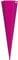 ROTH Schultüten-Rohling zum Basteln pink - 85 cm 6-eckig - mit Rot(h)-Spitze ohne Verschluss