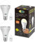 CLAR - Bombilla Recargable, Luz Sin Electricidad, Luz Exterior, Bombilla LED de Emergencia para el Hogar o Jardín 15W, No Contiene USB (Pack 2)