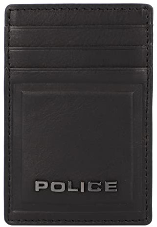 Police PT16-08536 Porte-cartes de crédit en cuir 7 cm avec pince à billets