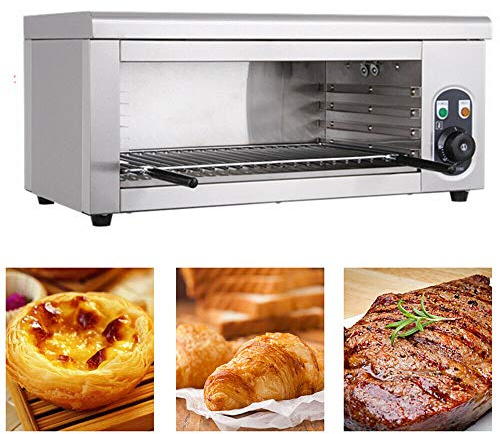 TFCFL Salamander Broiler Countertop Grill, 2000W Electric Cheese Melter Cheesemelter Broiler, Wall-mounted Cheese Broiler BBQ Counter for Restaurant Kitchen 50-300 ° C