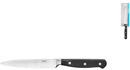 H&H 9878800 Coltello Bistecca Professional, Punta Seghettata, 12 cm