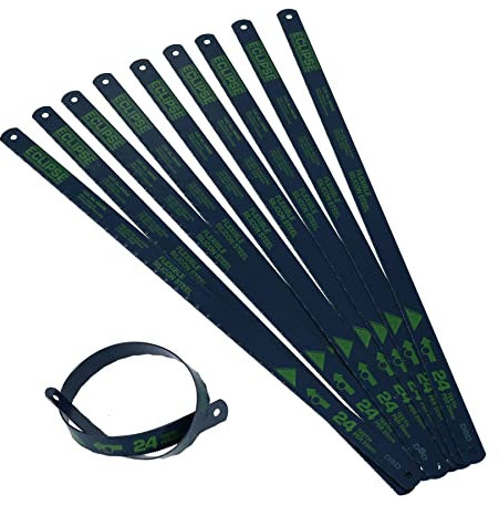 AB Tools Eclipse Lot de 10 lames de scie à métaux flexibles incassables 24 TPI 300 mm
