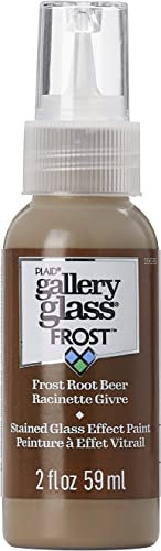 FolkArt Gallery Glass Paint 2oz-Frost Root Beer