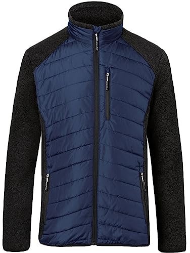 KÜBLER ACTIVIQ Hybridjacke – körpernah geschnittene Arbeitsjacke in Strickfleece- & Stepp-Optik, isolierend & atmungsaktiv