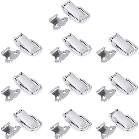 Chiusure a Levetta da 10 Pezzi, Chiusure a Levetta Hardware per Bagagli, Mobili da Cucina, Ferramenta Ed Elettrodomestici, Lavorazioni Meccaniche, Cassetti e Armadietti (Acciaio inossidabile 201 (10