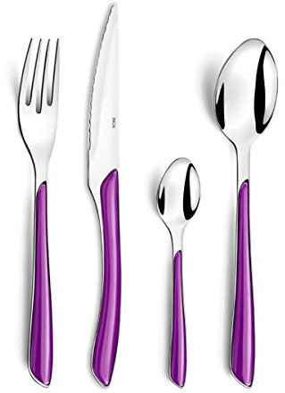 Eclat - Servizio di posate da 24 pezzi, viola