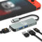 Hub USB C, adattatore da USB C a HDMI, docking station per Nintendo Switch/Switch OLED/MacBook/iPad/iPhone/telefono Android/laptop, adattatore TV multiporta portatile 4 in1 per Samsung Dex accessori