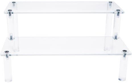 MUTTE acryl display Regal Ständer, ausstellungsregal organizer für muffin etagere, buffet ständer, Sammlerstück, deko, DIY Figuren Sammlung, acryl vitrine (20cm Zwei Lagen)