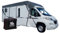 HAFIX Wohnwagen Schutzhülle - Wetterfeste 3-lagige Halbgarage in Grau, Größe 550x300cm, 155g/m² - Wohnwagen Schutz Abdeckung & Abdeckplane für Winter - Effektiver Hagelschutz für Wohnwagen Schutzdach.