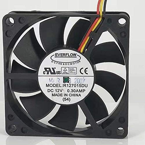 R127015DU 12V 70mm Cooling fan - 7015 0.30A 3-Wire CPU Cooling fan
