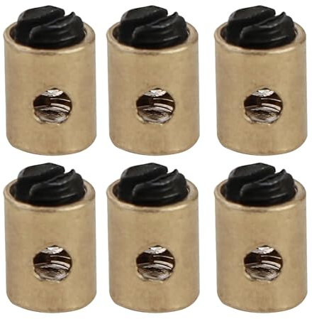 Morsetto Del Cavo Acceleratore,Cavi Acceleratore per Moto,Morsetto Cavo Acceleratore,Serrafilo Serracavo Universale Cavi,per Acceleratore Scooter Moto, 5x6mm (6 pezzi)