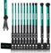 Hakkin 100 mm 11 Piece Ball Head Hex Screwdriver Ball End Hex Bit Set Long 1/4 Inch S2 Magnetic Screwdriver Hex Socket Set for Cordless Screwdriver H2/H2.5/H3/H4x2/H5/H6/H8/H10