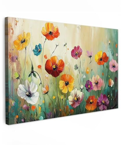 MuchoWow© Wandbilder Groß 120x80 cm XXL Wohnzimmer Wanddeko Schlafzimmer Zimmerdeko Wandgemälde Zimmer Deko auf Wand Dekoration Wall Art Kunst - Blumen - Frühling - Natur