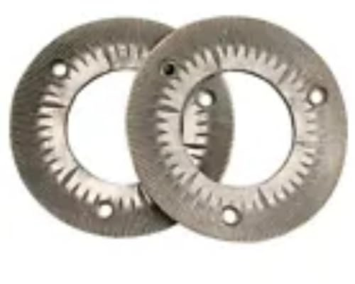 2pcs Grinding Plates, Dry Grinding Disc, Dry Grain Grinding Machine Plates, Grinding Milling Disc for 150 Model Dry Grinding Machine, Grain Grinder Mill Sheet, Commercial Grinder Grinding Disc