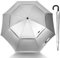 ZOMAKE Parasol Anti Uv,Paraguas De Lluvia Plegable AutomáTico A Prueba De Viento,Paraguas PortáTil Con Cubierta De Doble Capa Para Hombres Mujeres(Negro Plateado)