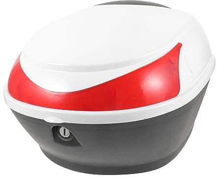 CHILDWEET Multifunktionale Motorrad Heckbox Aus Robustem Kunststoff Kompakte Werkzeug Und Aufbewahrungsbox Für Motorradsitz Wetterfest Abnehmbar Zur Aufbewahrung Von Helm Und Kleinigkeiten