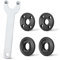 5 Piece Set Angle Grinder Attachments,Equipped with Angle Grinder Key and Inner and Outer Flanges, Angle Grinder Wrench 125mm Compatible with Angle Grinder for Replacing Accessories of Angle Grinder