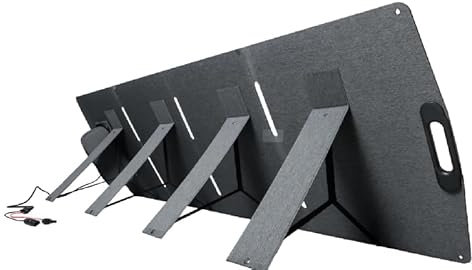 ECO-WORTHY Panneau solaire portable pliable IP67 200 W étanche pour camping-car, camping, pêche, bateau, extérieur (compatible avec 95 % générateurs)