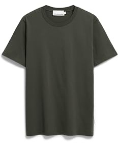ARMEDANGELS Herren Regular T-Shirt aus Bio-Baumwolle JAAMES Regular Fit Forest Pine