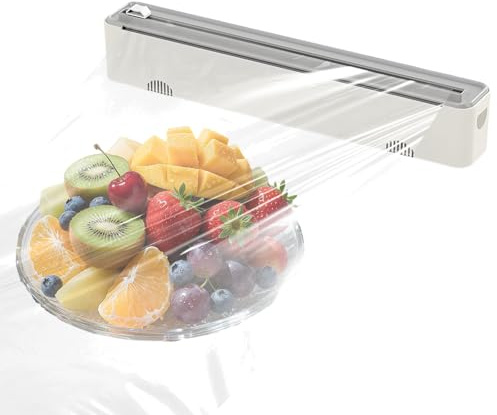 Taglierina per Pellicola Trasparente, Dispenser per pellicola Trasparente e Taglierino, Dispenser di Pellicola di Alluminio, dispenser di pellicola trasparente per Cucina, Frigorifero, Ristorante