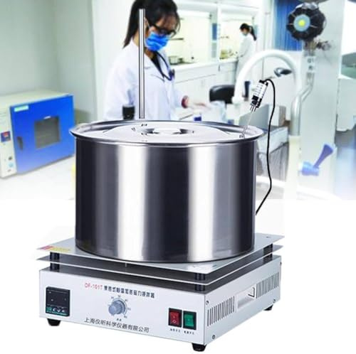 TPTAWF Agitateur magnétique pour plaque chauffante 5 L/10 L/15 L avec affichage numérique de la température et réglage de la vitesse, 400 °C 3000 tr/min, 15 L