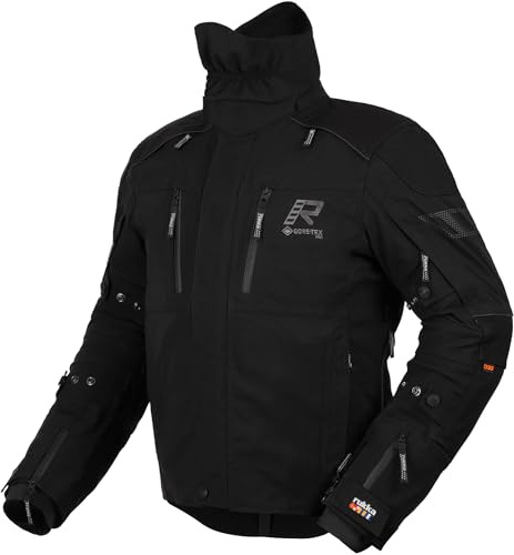 Rukka Flexo-R wasserdichte Motorrad Textiljacke, schwarz, 50 | Wasserdicht