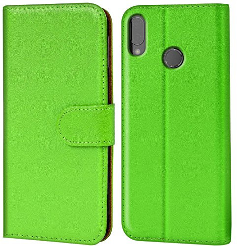 Verco Handyhülle für Huawei P20 Lite Hülle, Hülle für Huawei P20 Lite Tasche PU Leder Flip Case Brieftasche - Grün