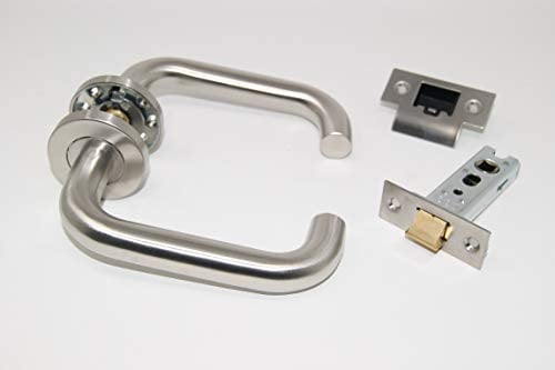 D Shape Lever Door Handle Pack Latch Set for 44/45MM FIRE Door