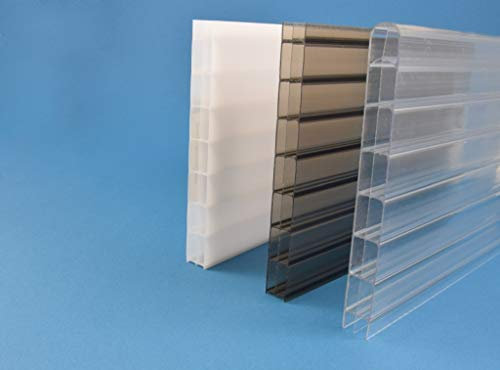 Stegplatte aus Polycarbonat |Doppelstegplatte| 16mm stark | Steg 3 Fach | klar 1200mm x 2500mm