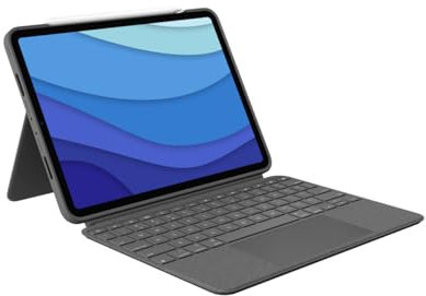 Logitech Combo Touch for iPad PRO 11-inch (1ST, 2ND, And 3RD Generation) Gris Smart Connector QWERTY INTERNACIONAL DE EE.UU.